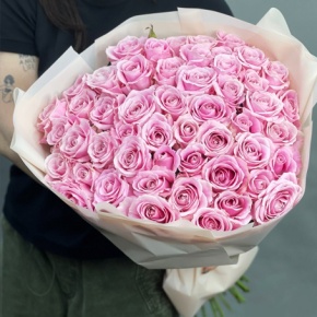 Букет из 55 роз Аваланж (60 см) в Долгопрудном