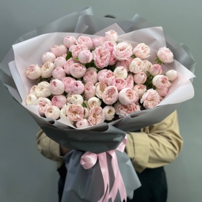 Букет из 25 кустовых роз Мэнсфилд Парк (60 см) в Долгопрудном