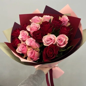 Букет "Вечность" из 17 роз кения (40 см) в Долгопрудном