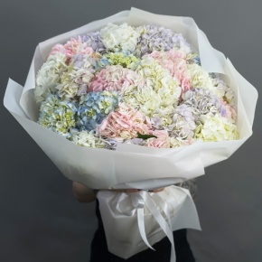 Букет из 23 гортензий микс в Долгопрудном