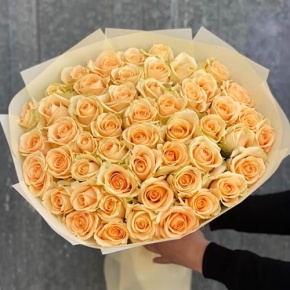 Букет из 51 розы Аваланж (60 см) в Долгопрудном
