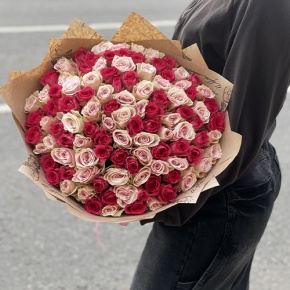 Букет "Амурный" из 101 розы (40 см) в Долгопрудном