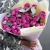 Букет "Малиновый бисквит" из кустовых и пионовидных роз и эвкалипта в Долгопрудном