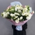 Букет "Изысканность" из 31 белой эустомы в Долгопрудном