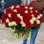 Букет 151 роза красный и белый микс (60 см) в Долгопрудном