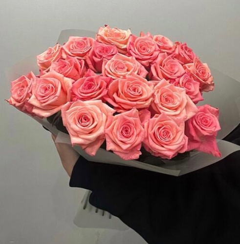 Букет из 21 розовой розы (50 см) в Долгопрудном