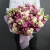 Букет "Сладкая жизнь" из кустовых пионовидных роз и эустом в Долгопрудном