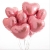 Сердце розовое фольгированный шар с гелием (45 см) в Долгопрудном