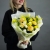 Букет "Мимозка" из нарциссов, диантусов и мимозы в Долгопрудном