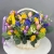 Корзина с тюльпанами, гиацинтами и нарциссами " Яркий краски весны" в Долгопрудном