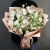 Букет "Полли" из эустом и кустовых пионовидных роз в Долгопрудном