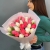Букет из 25 кораллово-белых тюльпанов в Долгопрудном