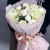Букет "Белый жемчуг" из гортензий и пионов в Долгопрудном
