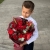 Букет с георгинами, розами и леукадендроном в Долгопрудном Букет с георгинами, розами и леукадендроном в Долгопрудном