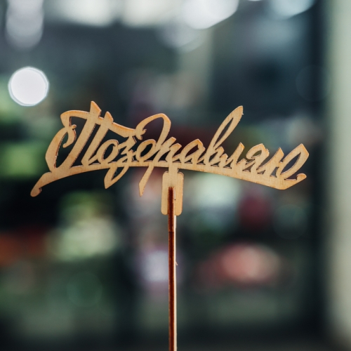 Топпер Поздравляю в Долгопрудном